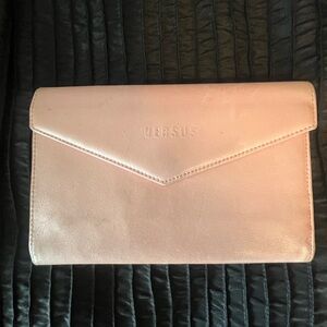 Versace versus European wallet. Pearl pink